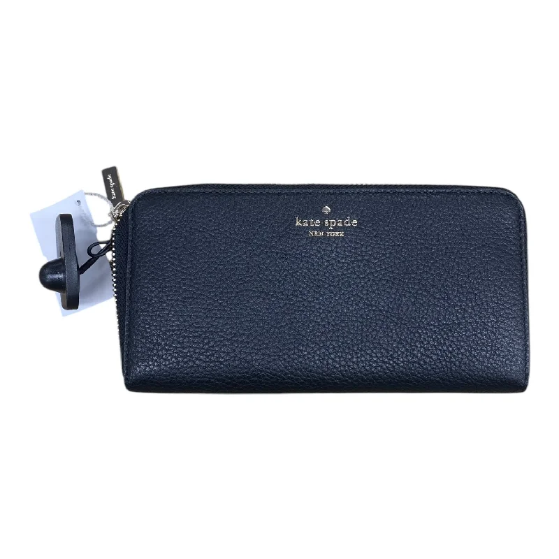 elegant leather handbag-Wallet Designer By Kate Spade, Size: Large