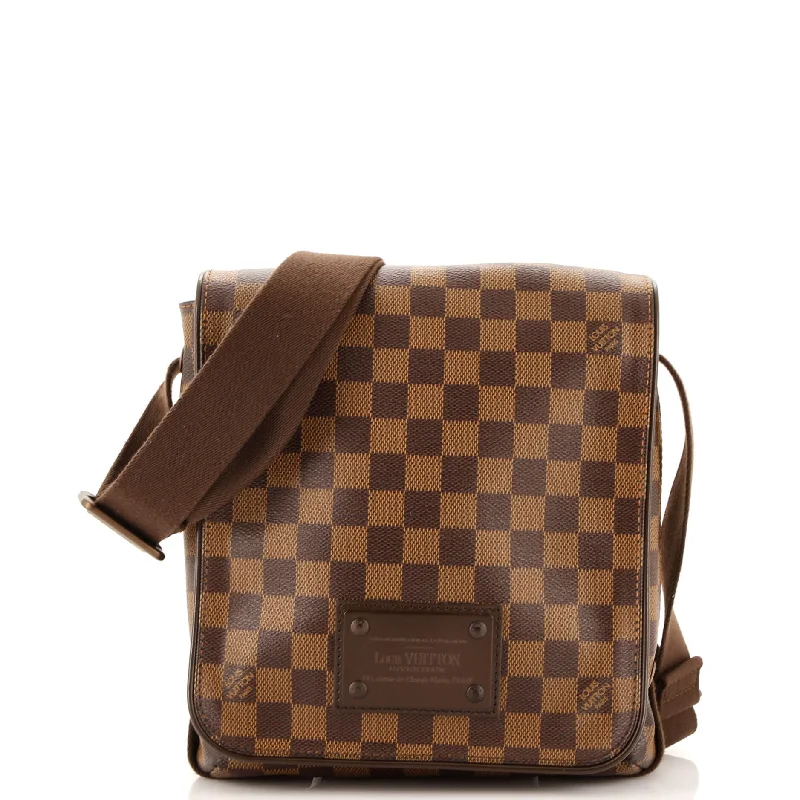 retro suede shoulder bag-Brooklyn Handbag Damier PM