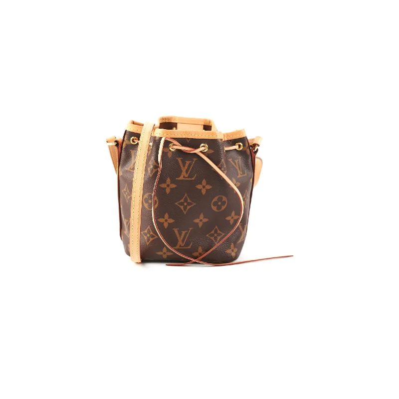 spacious weekend handbag-Louis Vuitton Nano Noe Monogram