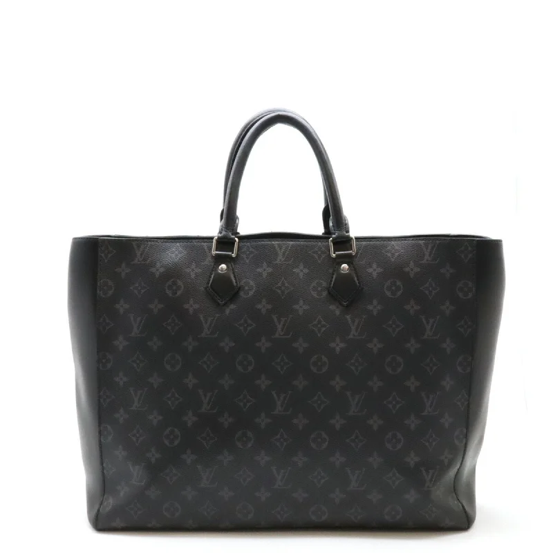 white leather tote bag-white leather tote bagLouis Vuitton Monogram Eclipse Leather Tote Bag (Pre-Owned)