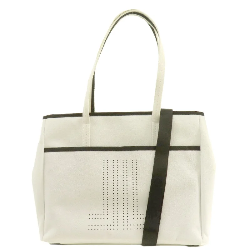 sleek white tote bag-sleek white tote bagLanvin  Canvas Shoulder Bag Tote Bag (Pre-Owned)