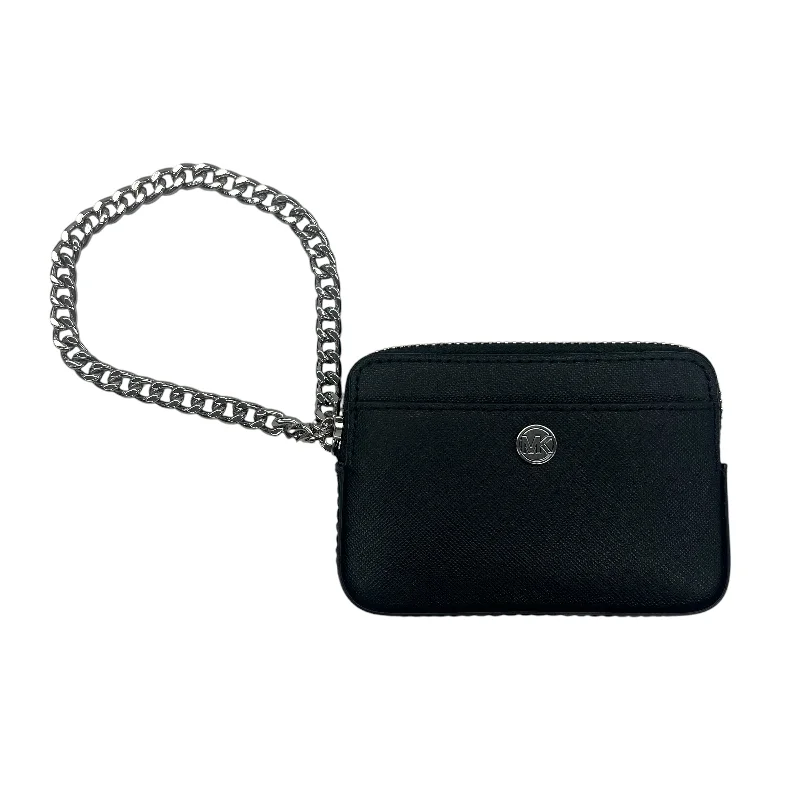 blue leather handbag-Coin Purse Designer By Michael Kors In Black, Size:Small