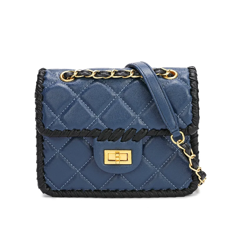 embroidered satin shoulder bag-Tiffany & Fred Quilted Sheepskin Leather Crossbody/Shoulder Bag