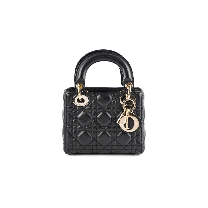 classic white handbag-ITEM 17 - Dior Lady Dior Mini Black