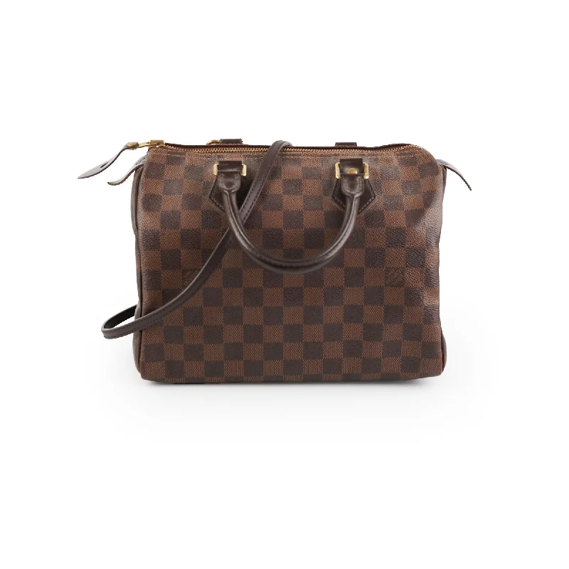 classic maroon handbag-Louis Vuitton Speedy 25 Damier Ebene Bag