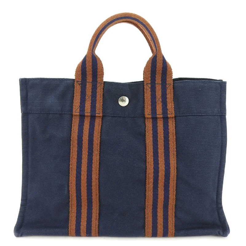 orange leather tote bag-orange leather tote bagHermes  Navy Canvas Tote Bag (Pre-Owned)