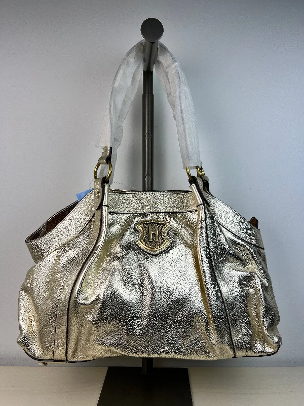 vintage satin handbag-Handbag Leather By J.W HULME, Size: Large