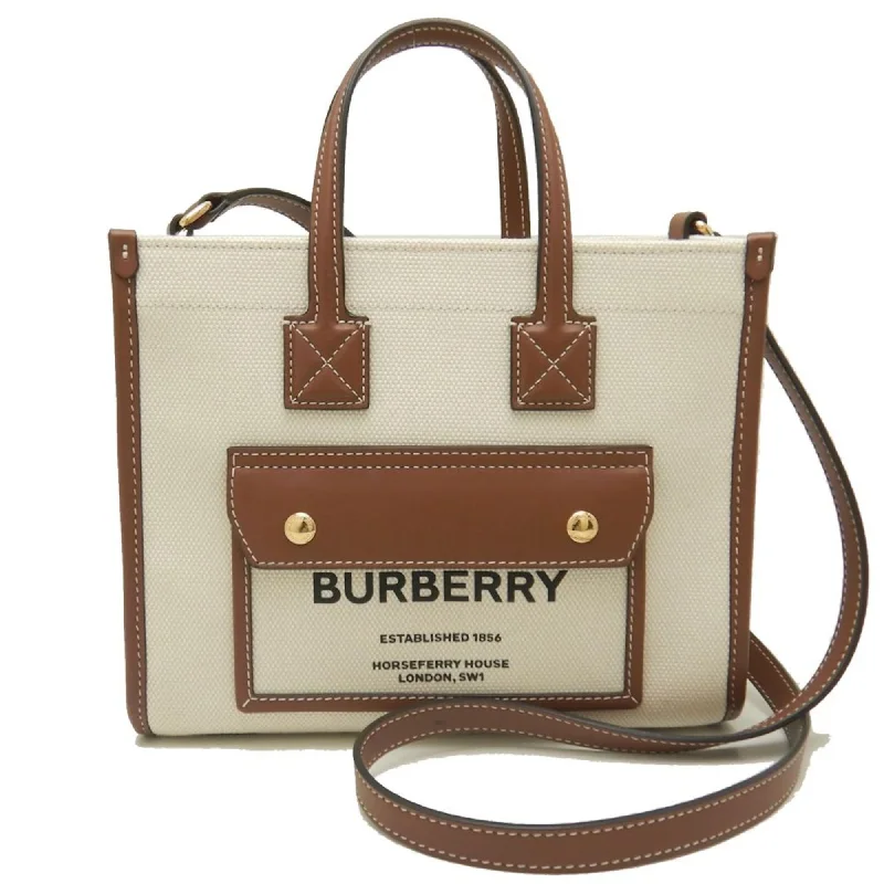 structured travel tote bag-structured travel tote bagBurberry Canvas Leather Tote Bag (Pre-Owned)