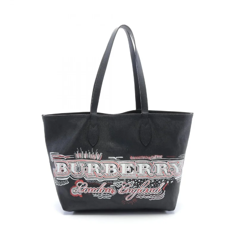 bohemian satin tote bag-bohemian satin tote bagBurberry    Canvas Leather Tote Bag (Pre-Owned)