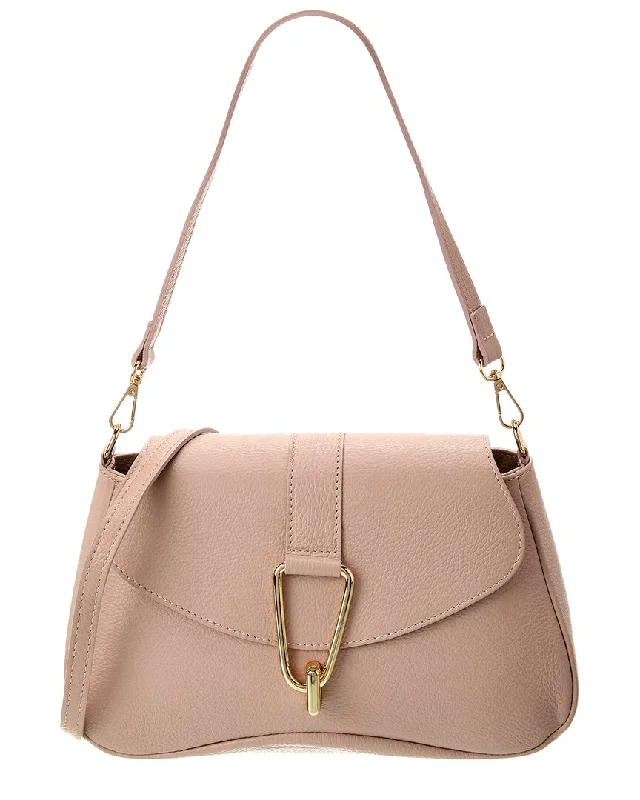 eco-friendly satin shoulder bag-Persaman New York 1163 Leather Handbag