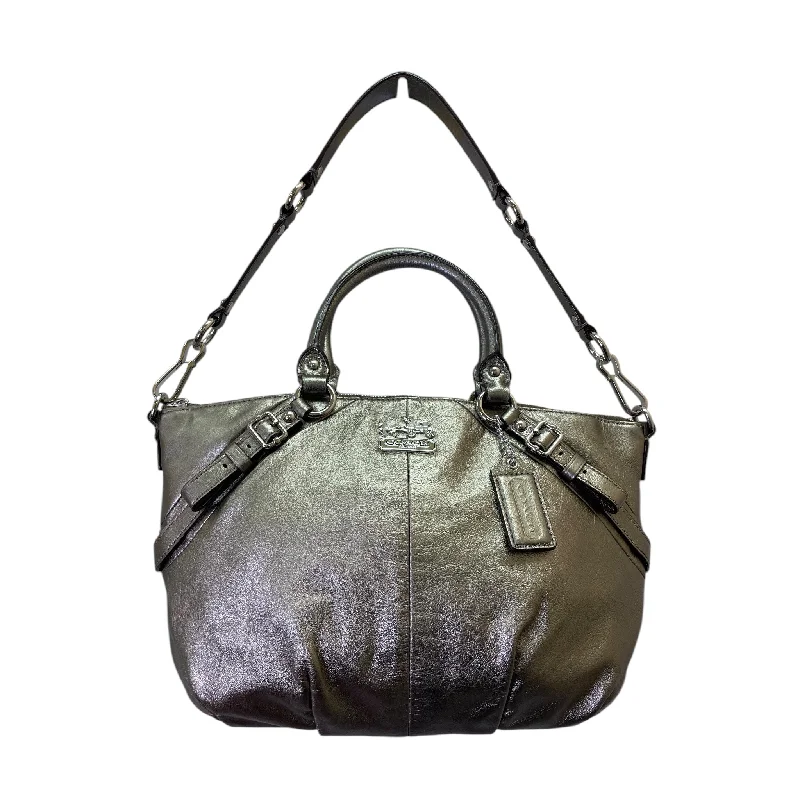 compact party handbag-Handbag Designer By Coach In Taupe, Size:Medium