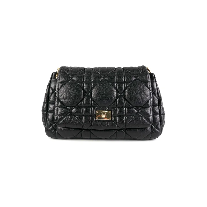 trendy canvas handbag-Dior Milly La Foret Small Black