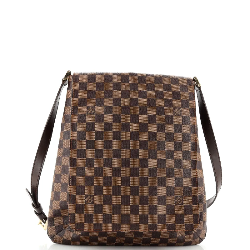 trendy geometric shoulder bag-Musette Handbag Damier GM