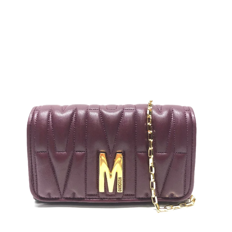 large office handbag-Clutch Luxury Designer By Moschino, Size: Small