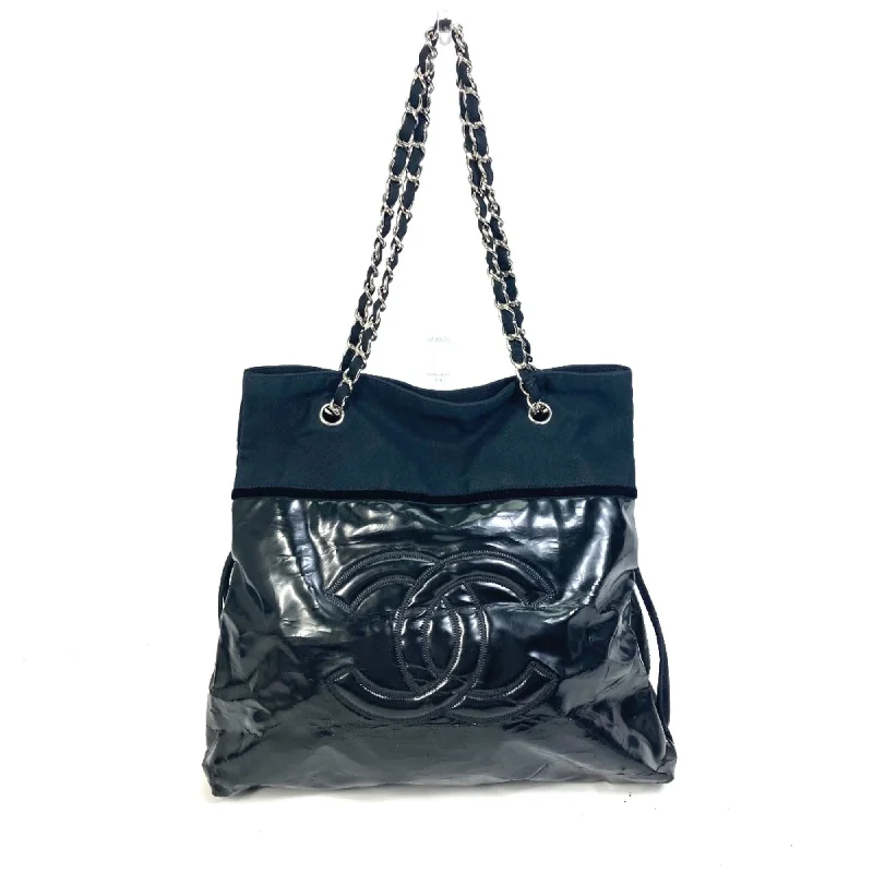 adjustable strap tote bag-adjustable strap tote bagChanel  Patent Leather Tote Bag (Pre-Owned)