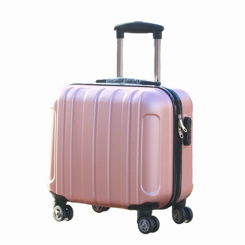 vintage suitcase for retro travel -Universal Wheel Boarding Box,17-Inch Trolley Case,Password Trunk,Student Luggage,High Quality