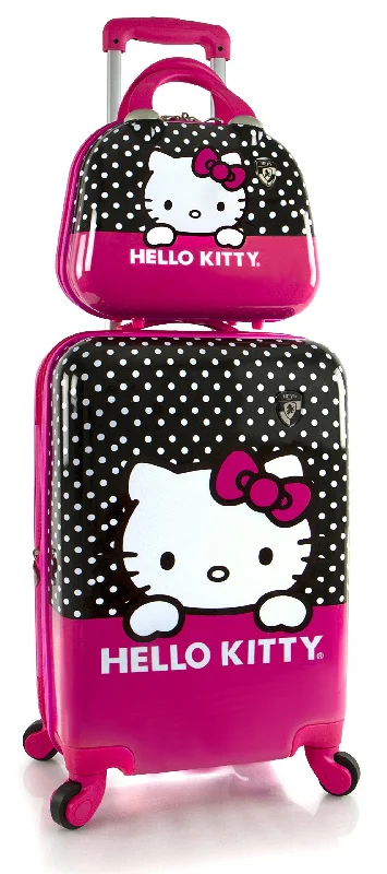 soft suitcase for versatility -Heys America Unisex Hello Kitty 21" Spinner & Beauty Case Pink One Size