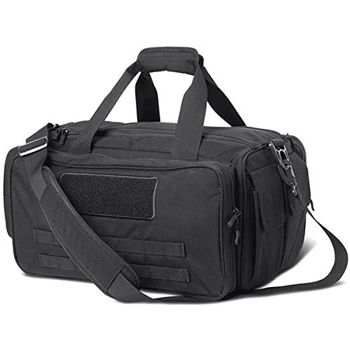 eco duffel bags for sustainable trips -Cannae Pro Gear Armory Range Bag (Black, Medium)