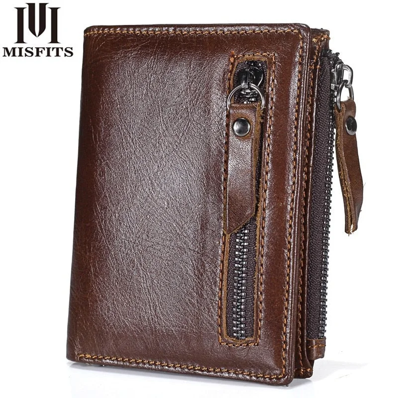 structured office purses & wallets-structured office purses & wallets2019 New Genuine Leather Mens Wallet Man Zipper Short Coin Purse Brand Male Cowhide Credit&Id