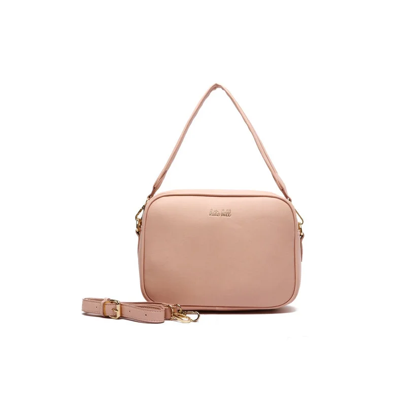 luxury leather crossbody bag-luxury leather crossbody bagKate Hill - Aleena Crossbody KH-22018 - Blush