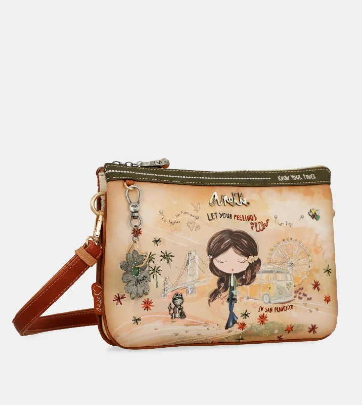 embroidered leather crossbody bag-embroidered leather crossbody bagPeace & Love camel print crossbody bag