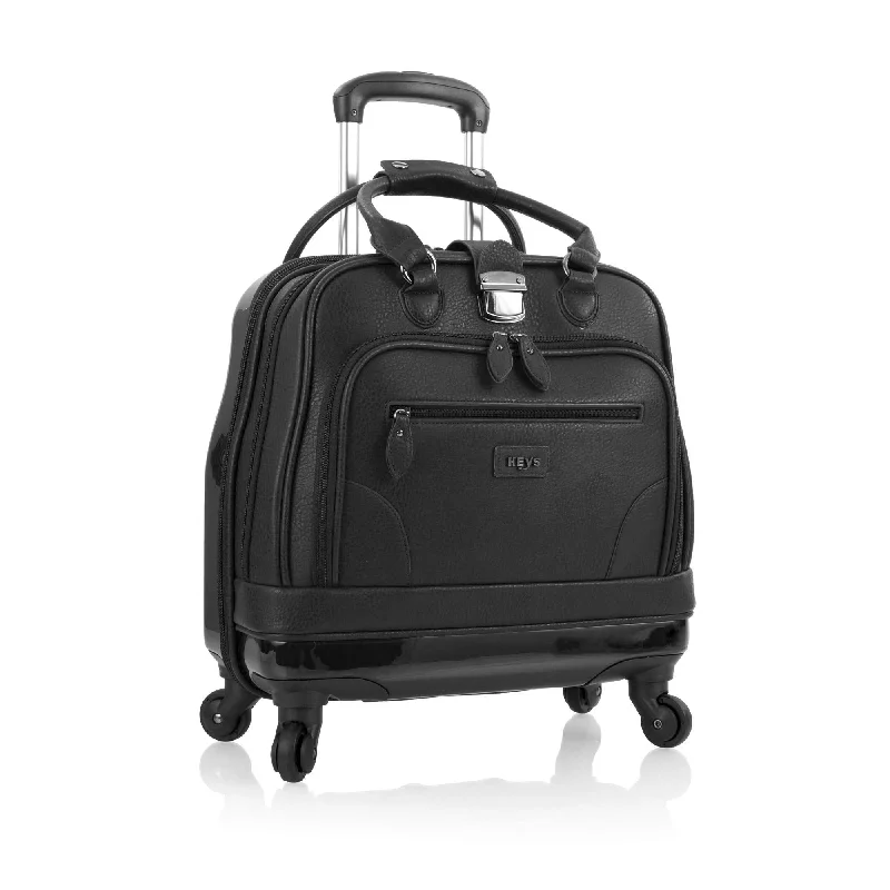 high-quality suitcase for long-term use -Heys America Nottingham Spinner Executive Case Black