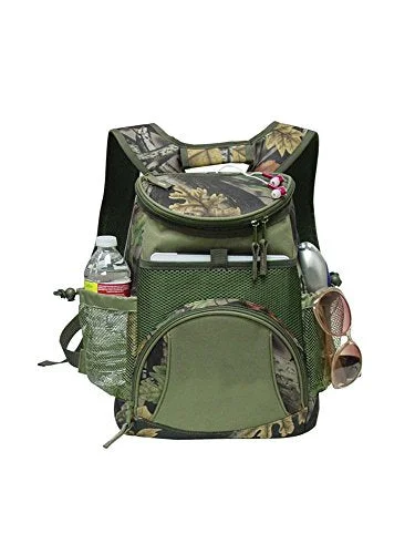 eco-friendly backpack for green living -Goodhope Bags G7722 Camo Ipad/Tablet Cooler Backpack, Green