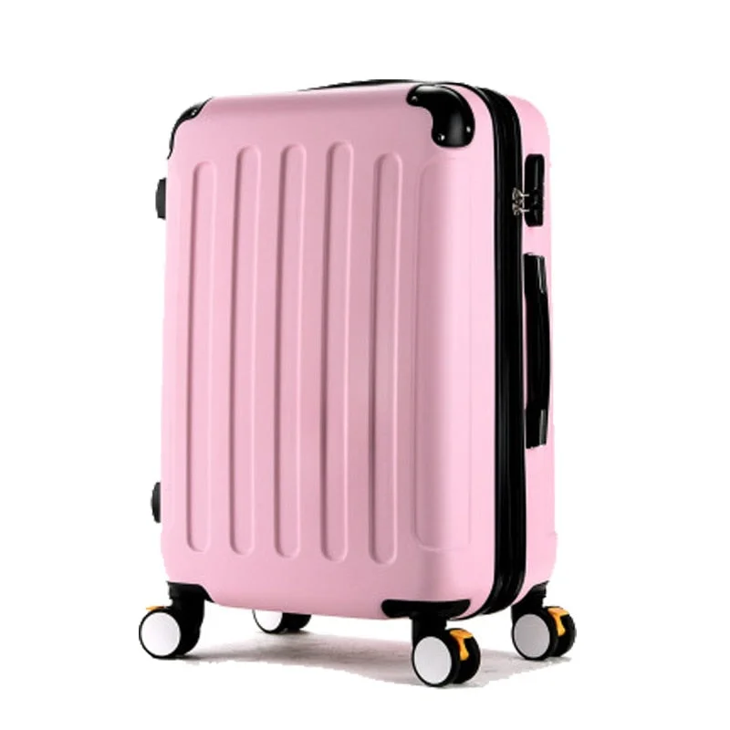 affordable suitcase for low cost -Rolling Luggage Spinner Wheels 24 Inch Suitcase Trolley Men Abs+Pc Travel Bag Trunk Student