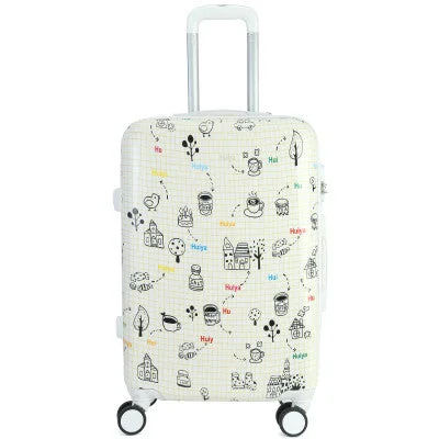 20inch white luggage