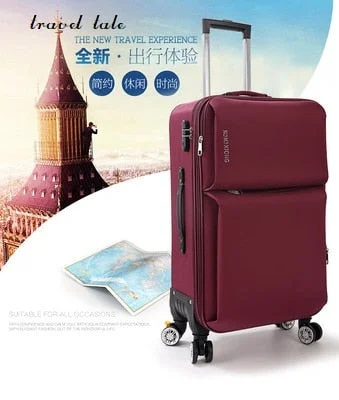 ergonomic suitcase for back support -Travel Tale 20/22/24/26 Inch Rolling Luggage Spinner Brand Travel Suitcase Oxford Cloth Fabrics,