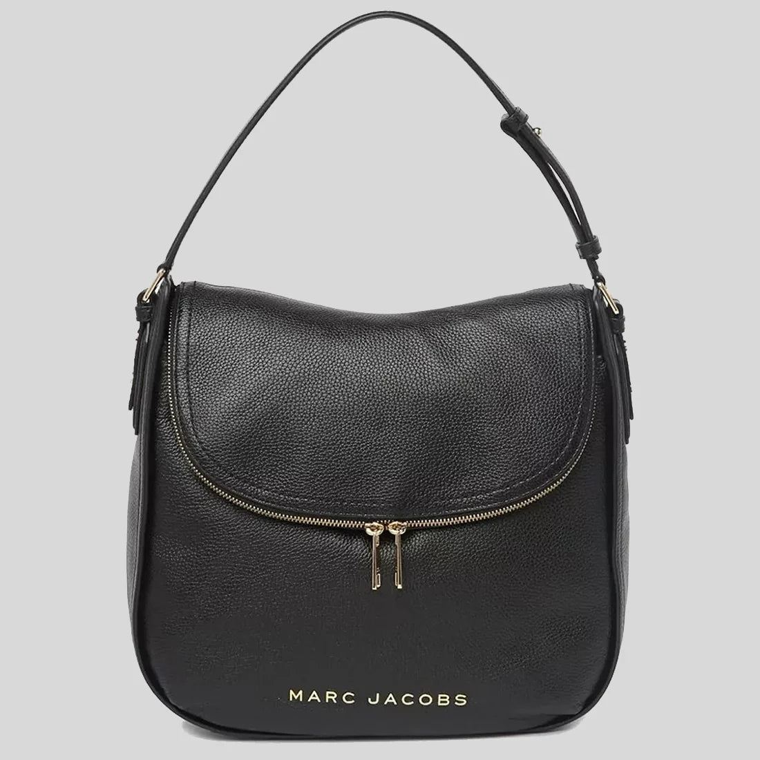 spacious travel shoulder bag-MARC JACOBS The Groove Hobo Shoulder Bag Black RB-M0016930