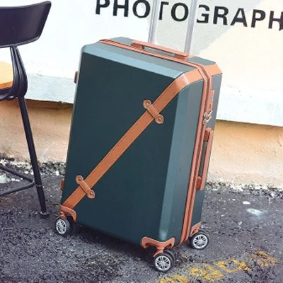 Green luggage