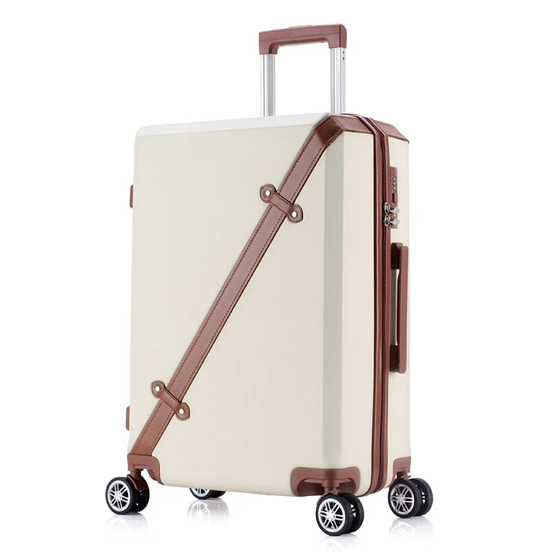 affordable suitcase for budget -Universal Wheels Trolley Luggage Male 24 Suitcase Travel Bag Female Password Box 20,Wholesale Korea