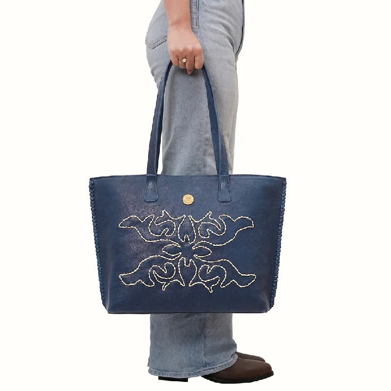 embroidered satin shoulder bag-CHEYENNE 02 SHOULDER BAG