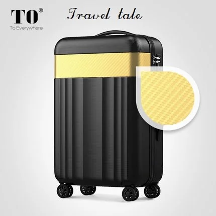 vintage suitcase for old charm -Travel Tale Color Stitching 20/22/24/26/28 Inches Abs  High Quality Rolling Luggage Spinner Brand