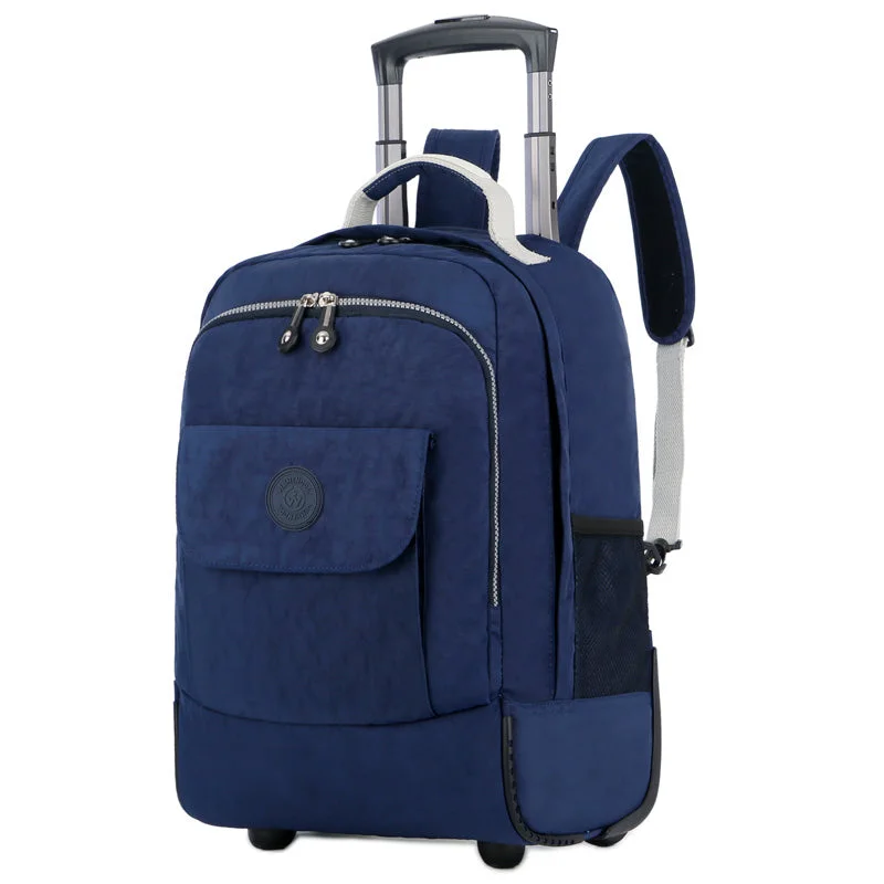 stylish suitcase for runway looks -Rolling Luggage Travel Backpack Shoulder Spinner Backpacks High Capacity Wheels For Suitcase