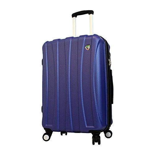 affordable suitcase for group travel -Mia Toro Luggage Tasca Fusion Hardside 24 Inch Spinner, Blue, One Size