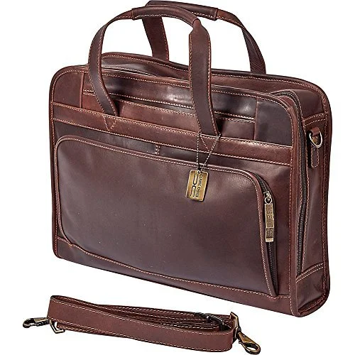 black duffel bags for sleek travel -Claire Chase Legendary Professional Briefcase, Dark Brown, One Size