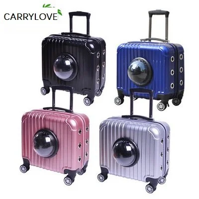 elegant suitcase for weddings -Carrylove Breathable, Convenient, Travel With Your Pet 16 Inch Size  Abs Rolling Luggage Spinner