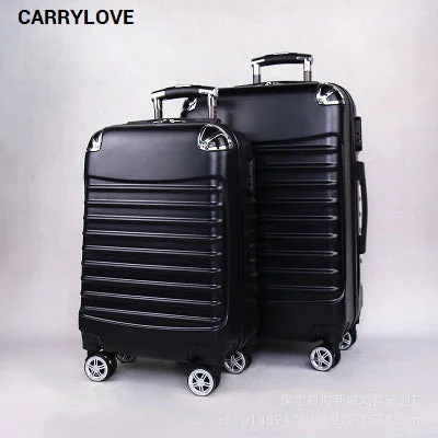 travel suitcase for long vacations -Carrylove Travel Luggage Series 20/24 Inch Size  Abs Rolling Luggage Spinner Brand Travel Suitcase