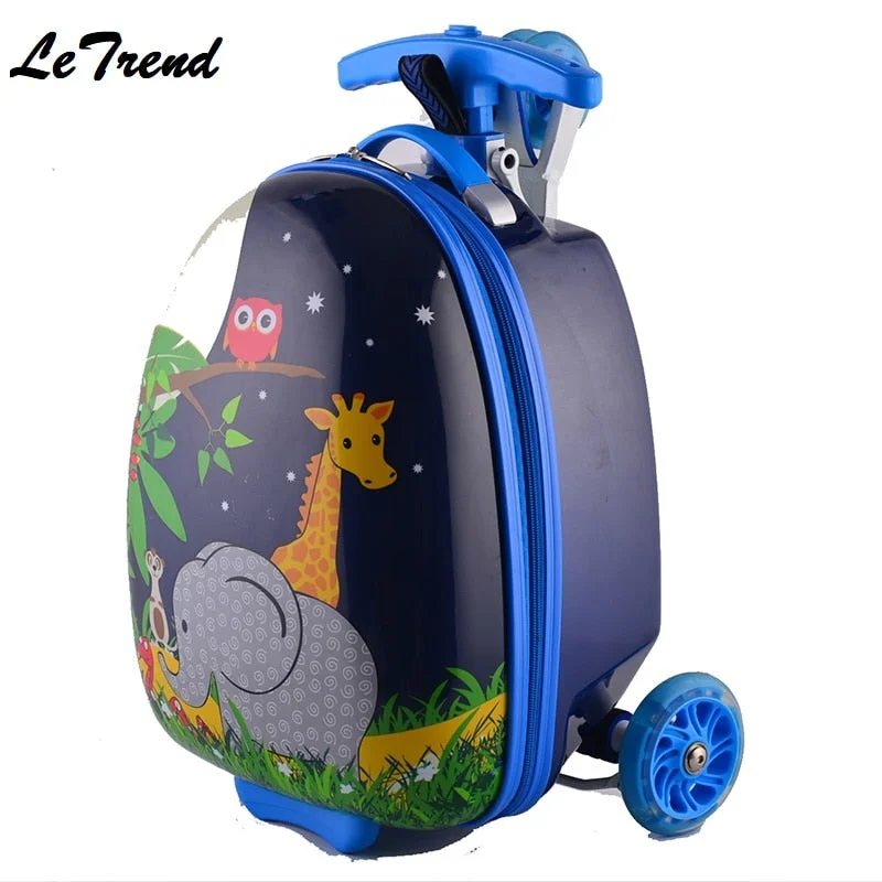 affordable suitcase for budget travelers -Cute Kid Rolling Luggage Casters Wheels Suitcase For Children Trolley Student Travel Duffle Cute