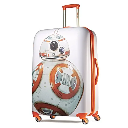 green suitcase for outdoor trips -American Tourister Star Wars Spinner 28, Multi Bb8