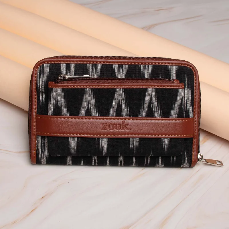 luxury leather purses & wallets-luxury leather purses & walletsIkat Wave Classic Zipper Wallet