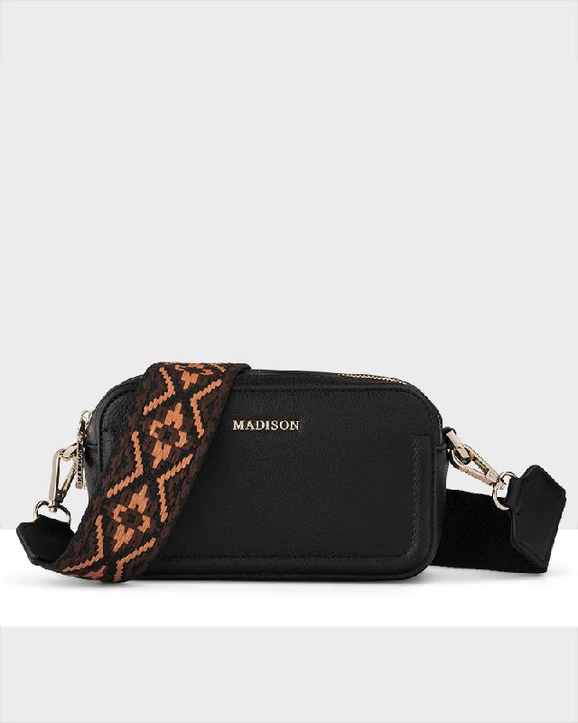 waterproof suede crossbody bag-waterproof suede crossbody bagMaddie Double Zip Camera Crossbody Bag + Aztec Bag Strap