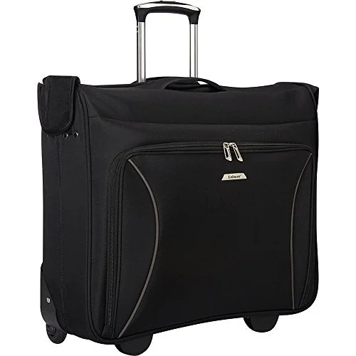 durable suitcase for heavy use -Leisure Vector 44" Wheeled Garment Bag, Black