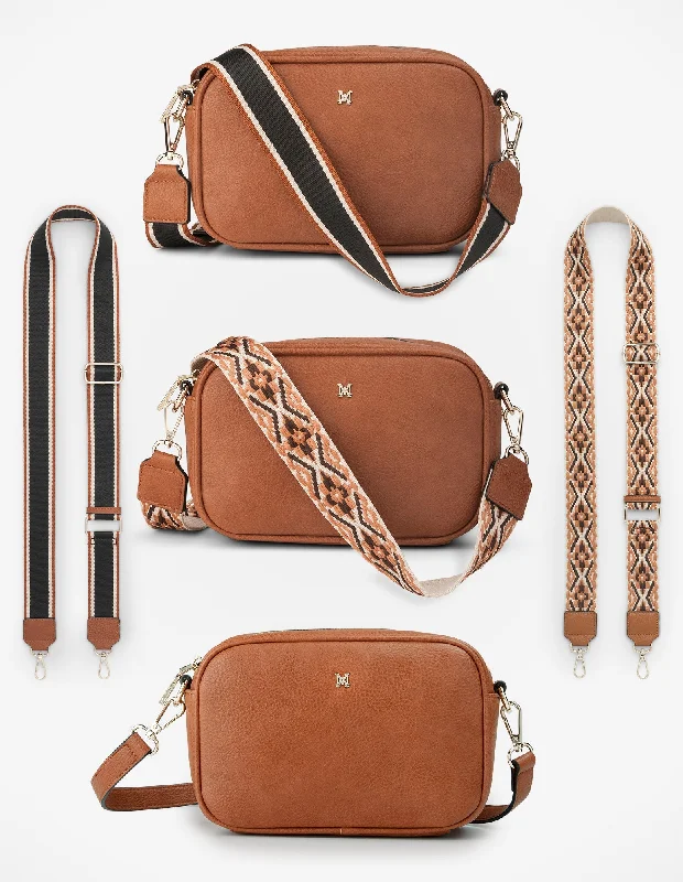 gold leather crossbody bag-gold leather crossbody bagMonica Crossbody Bag & 3 Straps - One Bag 3 Ways