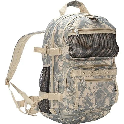 tactical backpack for tough conditions -Everest Oversize Digital Camo Backpack, Digital Camouflage, One Size