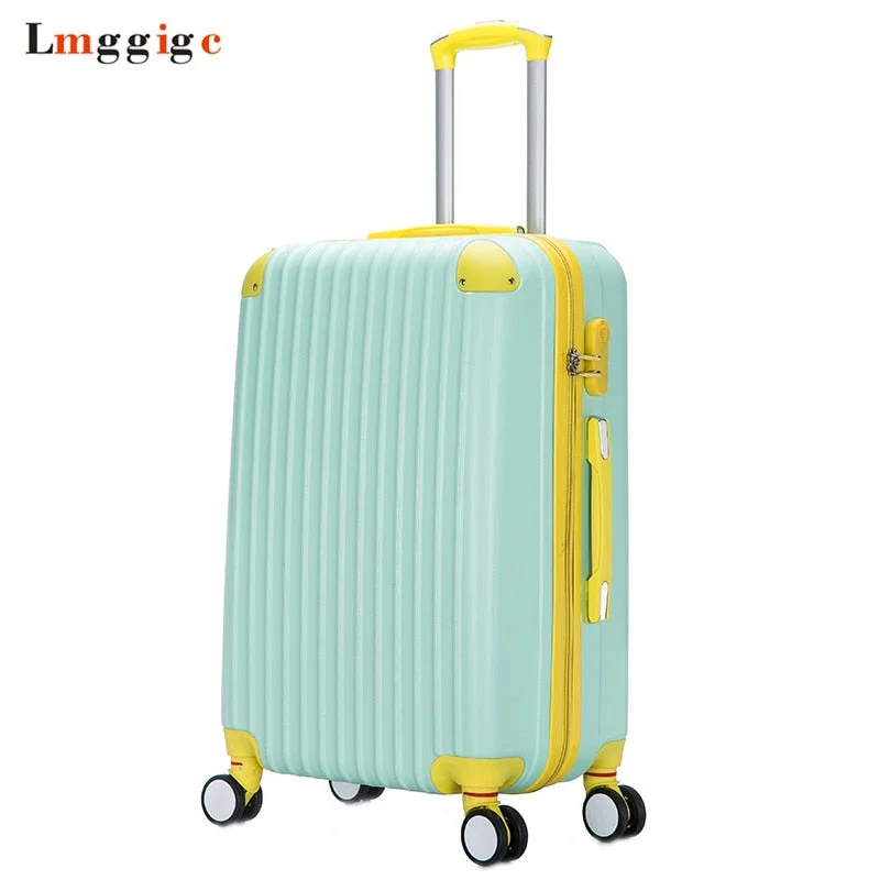 heavy-duty suitcase for big gear -2018 New Fashion Rolling Luggage Bag,Women Travel Suitcase,Universal Wheel Abs Trolley