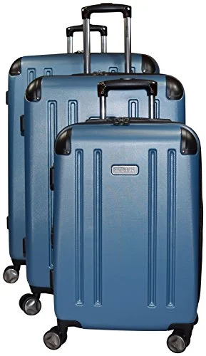 soft shell suitcase for soft packing -Kenneth Cole Reaction 8 Wheelin Expandable Luggage Spinner Wheeled Suitcase, 3 Pc Set , 29, 25 &