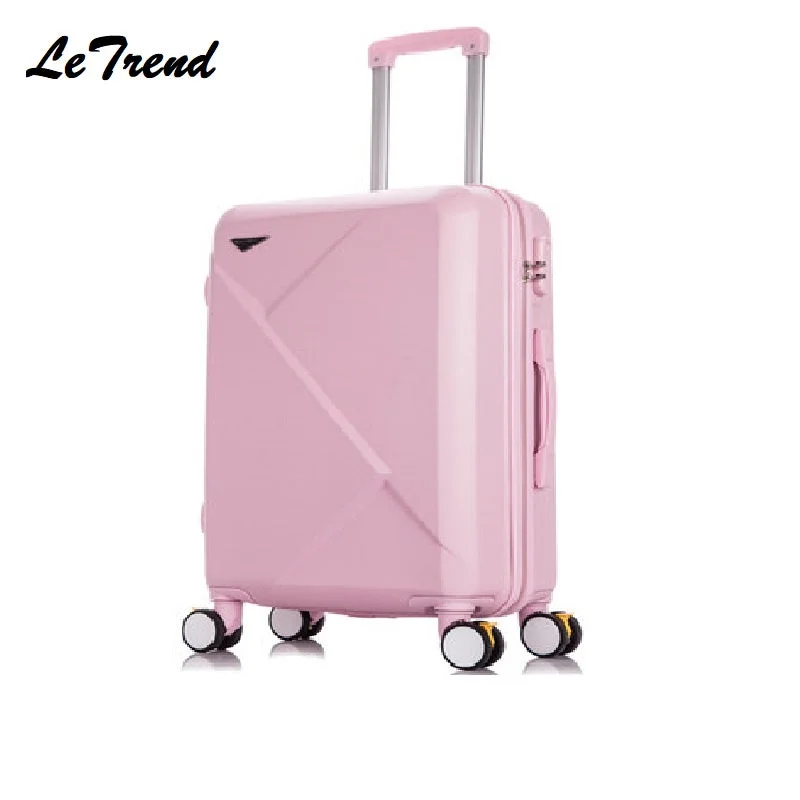 sturdy suitcase for reliable use -New Fashion 20/22/24 Inches Trolley Boarding Casepc Colourful Travel Waterproof Luggage Rolling